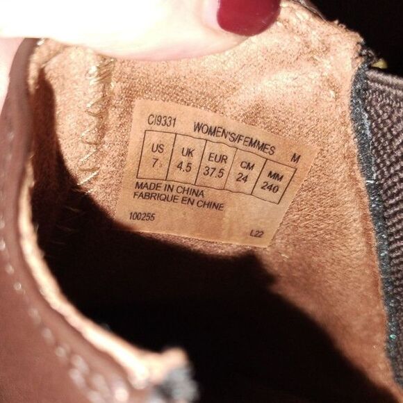 NIB Cobb Hill Crosbie Gore Ankle Boot Size 7 Leather Brown - Picture 4 of 9